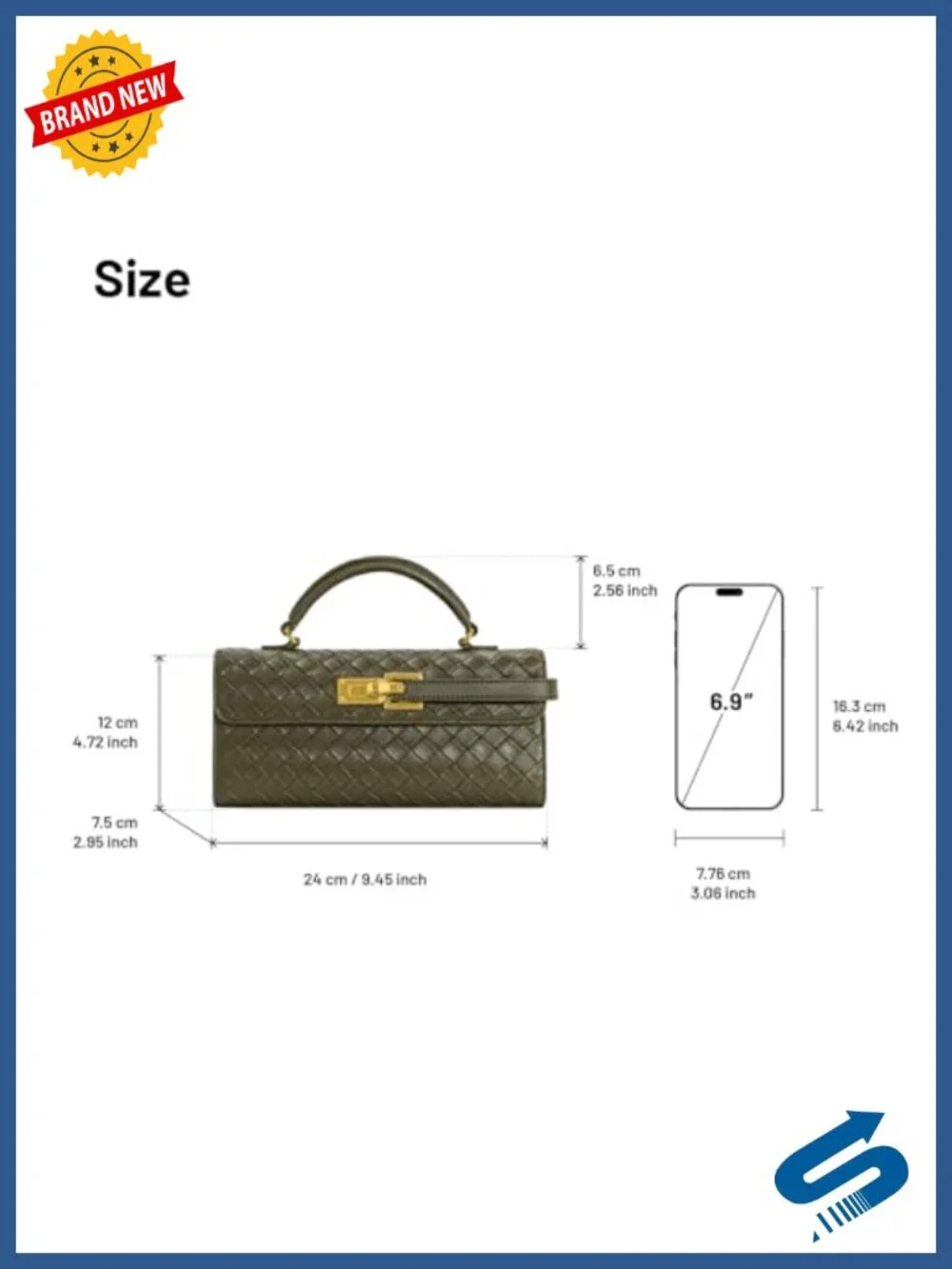 Vegan Leather Top Handle Satchel Handbag Gold Hardware Crossbody